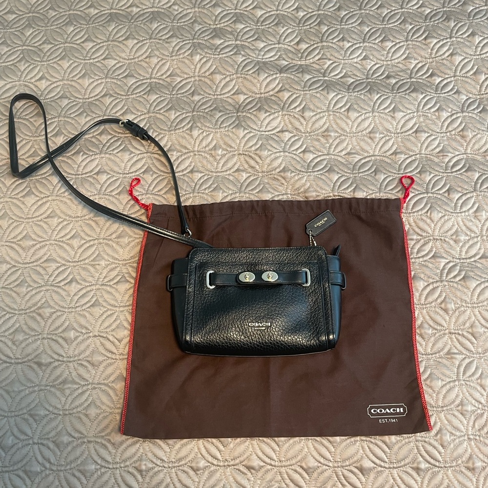 Coach bag with dust cover